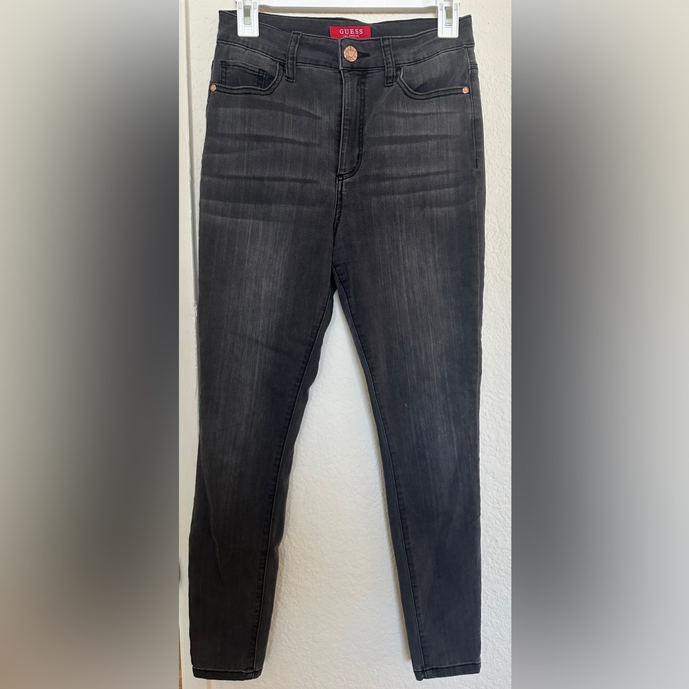 Guess Women's Guess Charcoal Black Skinny Jeans